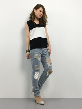 natsumiさん（レディース・160cm）の夏コーディネート