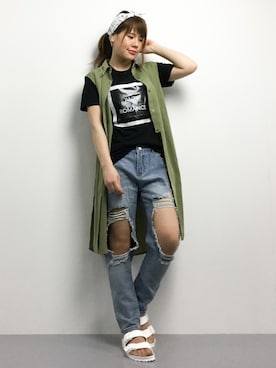 natsumiさん（レディース・160cm）の夏コーディネート