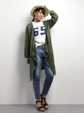 natsumiさん（レディース・160cm）の夏コーディネート