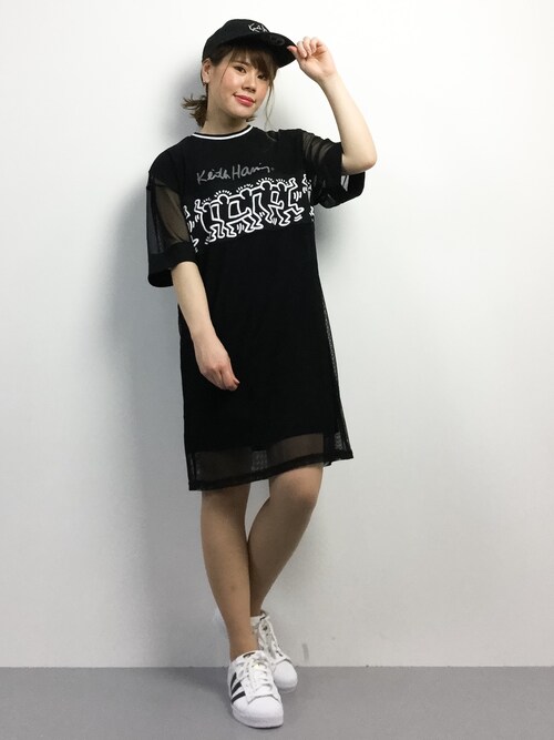 Natsumi Zozotown Keith Haringのワンピースを使ったコーディネート Wear