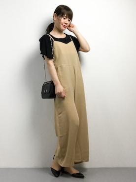「cepo（セポ）のアイテム（オールインワン・サロペット）」を使った、natsumiさん（レディース・160cm）の夏コーディネート