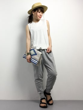 「LOSICARIE（ロシカリエ）のアイテム」を使った、natsumiさん（レディース・160cm）の夏コーディネート