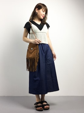 natsumiさん（レディース・160cm）の夏コーディネート