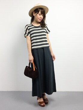 「SEAGULL SHIP（シーガルシップ）のアイテム」を使った、natsumiさん（レディース・160cm）の夏コーディネート