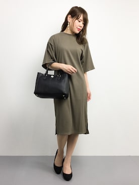 「PATTERN・fiona （パターンフィオナ）のアイテム（バッグ）」を使った、natsumiさん（レディース・160cm）の夏コーディネート