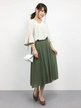 「Cherite by PRIME PATTERN（シェリエットバイプライムパターン）のアイテム」を使った、natsumiさん（レディース・160cm）の夏コーディネート