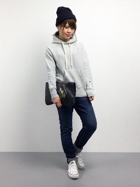 「chapter world（チャプターワールド）のアイテム（バッグ）」を使った、natsumiさん（レディース・160cm）の秋コーディネート