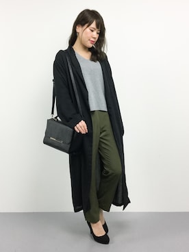 「AZUL by moussy（アズールバイマウジー）のアイテム（その他アウター）」を使った、natsumiさん（レディース・160cm）の秋コーディネート