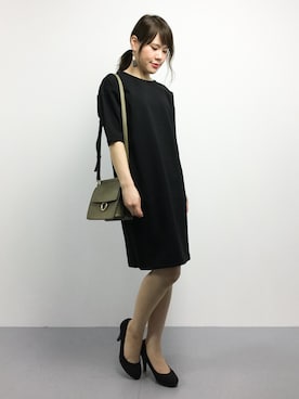 「HELIOPOLE（エリオポール）のアイテム（ワンピース/ドレス）」を使った、natsumiさん（レディース・160cm）の秋コーディネート
