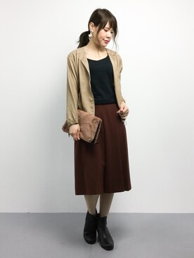 「DRWCYS（ドロシーズ）のアイテム（バッグ）」を使った、natsumiさん（レディース・160cm）の秋コーディネート