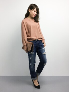 「DRWCYS（ドロシーズ）のアイテム（バッグ）」を使った、natsumiさん（レディース・160cm）の秋コーディネート