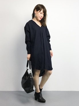 「RANAN（ラナン）のアイテム（バッグ）」を使った、natsumiさん（レディース・160cm）の秋コーディネート