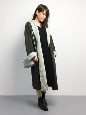 「DRWCYS（ドロシーズ）のアイテム（その他アウター）」を使った、natsumiさん（レディース・160cm）の秋コーディネート