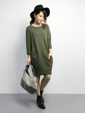 「1％（イチ パーセント）のアイテム」を使った、natsumiさん（レディース・160cm）の秋コーディネート