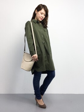 「chapter world（チャプターワールド）のアイテム（バッグ）」を使った、natsumiさん（レディース・160cm）の秋コーディネート