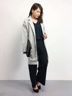「AZUL by moussy（アズールバイマウジー）のアイテム（その他アウター）」を使った、natsumiさん（レディース・160cm）の秋コーディネート