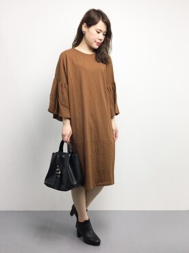 「フレアスリーブ」｜natsumiさん（レディース・160cm）の秋コーディネート