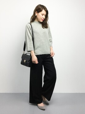 「Honey Salon（ハニーサロン）のアイテム（バッグ）」を使った、natsumiさん（レディース・160cm）の秋コーディネート