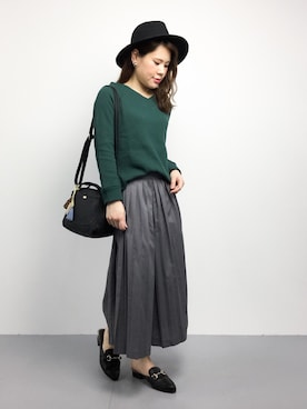 「SUPER HAKKA（スーパーハッカ）のアイテム（パンツ）」を使った、natsumiさん（レディース・160cm）の秋コーディネート