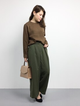 「Te chichi TERRASSE（テチチテラス）のアイテム（パンツ）」を使った、natsumiさん（レディース・160cm）の秋コーディネート