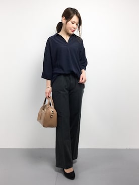 「Right-on（ライトオン）のアイテム（チュニック）」を使った、natsumiさん（レディース・160cm）の秋コーディネート