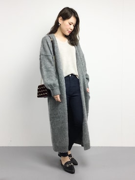 「RIM.ARK（リムアーク）のアイテム（その他アウター）」を使った、natsumiさん（レディース・160cm）の秋コーディネート