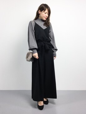 「BEAUTY&YOUTH UNITED ARROWS（ビューティーアンドユースユナイテッドアローズ）のアイテム（つなぎ/オールインワン）」を使った、natsumiさん（レディース・160cm）の冬コーディネート
