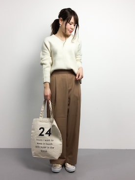「CHAPTER L, LONDON（チャプターエルロンドン）のアイテム」を使った、natsumiさん（レディース・160cm）の冬コーディネート