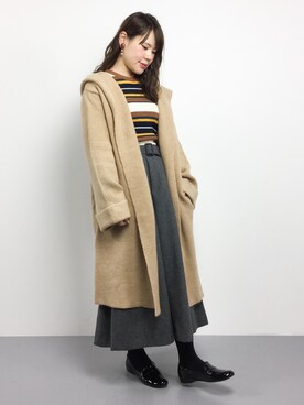 「SPIRALGIRL（スパイラルガール）のアイテム（その他アウター）」を使った、natsumiさん（レディース・160cm）の冬コーディネート