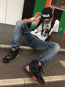「SWAGGER（スワッガー）のアイテム（キャップ）」を使った、TAKUMAさん（メンズ・179cm）の秋コーディネート