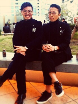 「スーツ」｜小野修平さん（メンズ・167cm）の秋コーディネート