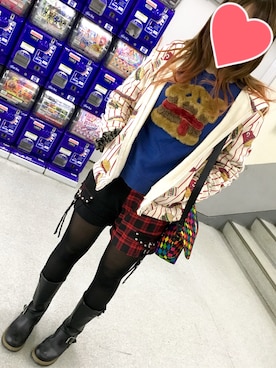 「ALGONQUINS（アルゴンキン）のアイテム（パンツ）」を使った、きゆさん（レディース・160cm）の冬コーディネート