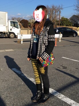 「ALGONQUINS（アルゴンキン）のアイテム（ジャケット/アウター）」を使った、きゆさん（レディース・160cm）の冬コーディネート