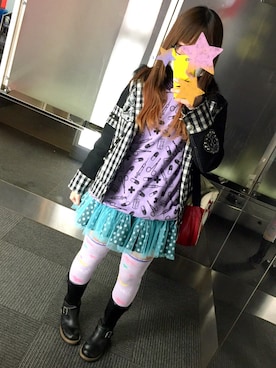 「ALGONQUINS（アルゴンキン）のアイテム（ジャケット/アウター）」を使った、きゆさん（レディース・160cm）の春コーディネート