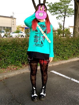 「ALGONQUINS（アルゴンキン）のアイテム（パンツ）」を使った、きゆさん（レディース・160cm）の春コーディネート