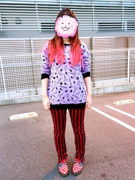 「ALGONQUINS（アルゴンキン）のアイテム（パンツ）」を使った、きゆさん（レディース・160cm）の春コーディネート