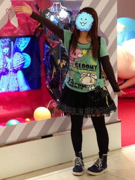 「ALGONQUINS（アルゴンキン）のアイテム（スカート）」を使った、きゆさん（レディース・160cm）の夏コーディネート