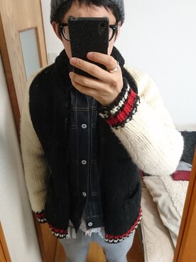 黒縁眼鏡さんのコーディネート