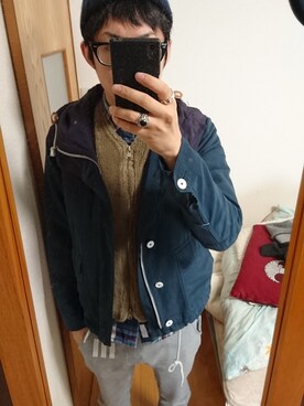 黒縁眼鏡さんのコーディネート