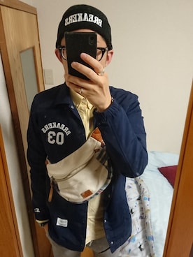 黒縁眼鏡さんのコーディネート