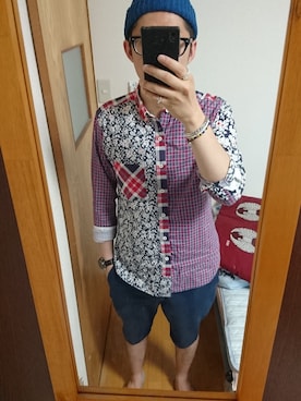 黒縁眼鏡さんのコーディネート