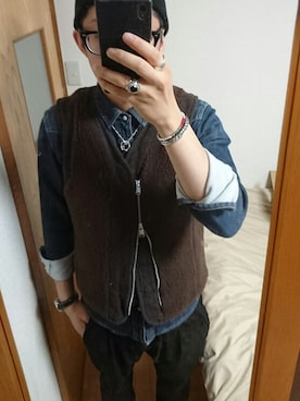 黒縁眼鏡さんのコーディネート