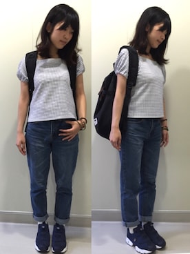 「FTC（エフティーシー）のアイテム（バッグ）」を使った、maiさん（レディース・159cm）の夏コーディネート