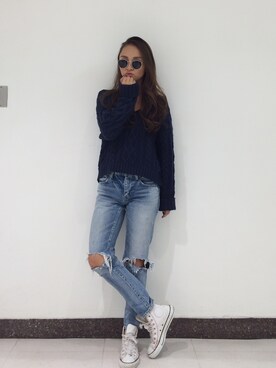 meguさん（レディース・158cm）の秋コーディネート