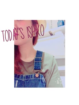 「ポケットＴシャツ」｜「アイテム（サロペット/オーバーオール）」を使った、nocchanさん（レディース・161cm）の夏コーディネート