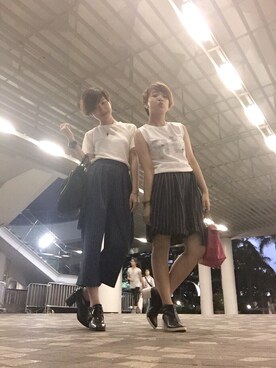 「SALA（サラ）のアイテム（バッグ）」を使った、ebony_heenimさん（レディース・159cm）の夏コーディネート