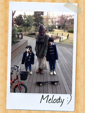 「PAR ICI（パーリッシィ）のアイテム（モッズコート）」を使った、uzukanさん（レディース・158cm）の冬コーディネート