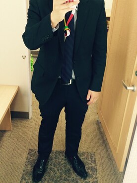 「abx（エービーエックス）のアイテム（シューズ）」を使った、なかさん（メンズ・173cm）の秋コーディネート