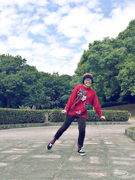 「NOのアイテム（帽子）」を使った、nimoさん（レディース・160cm）の冬コーディネート