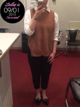 「ututu（ウツツ）のアイテム」を使った、もぐさん（レディース・158cm）の秋コーディネート